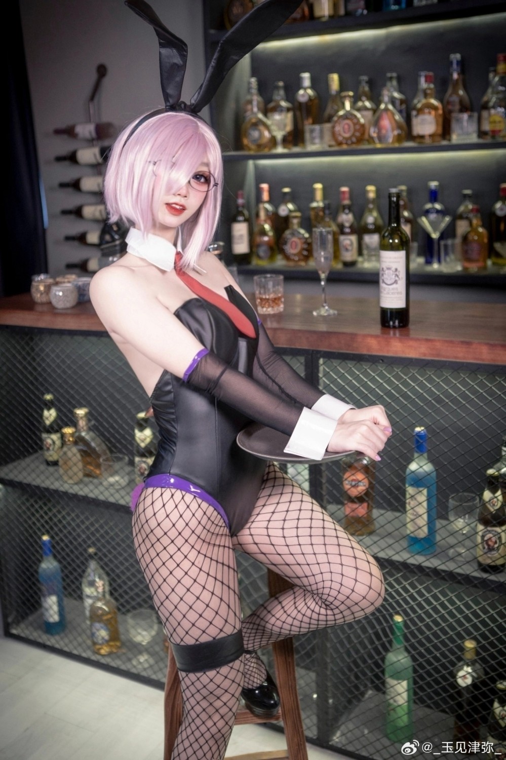 Cosplay Fate/GrandOrder 同人兔女郎-玛修·基列莱特@_玉见津弥_