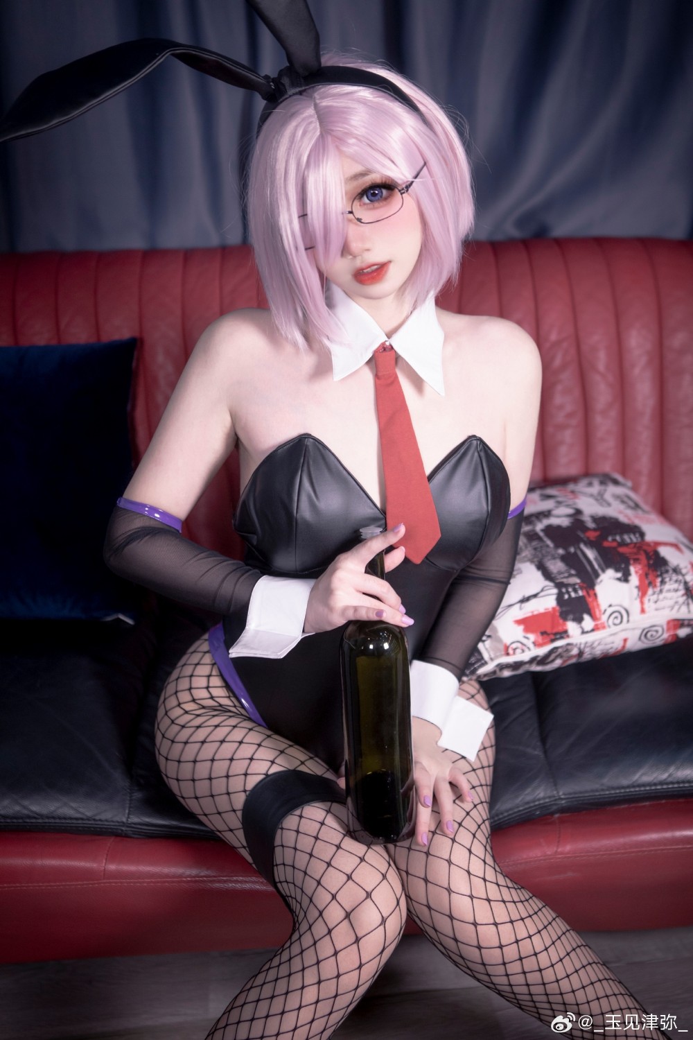 Cosplay Fate/GrandOrder 同人兔女郎-玛修·基列莱特@_玉见津弥_