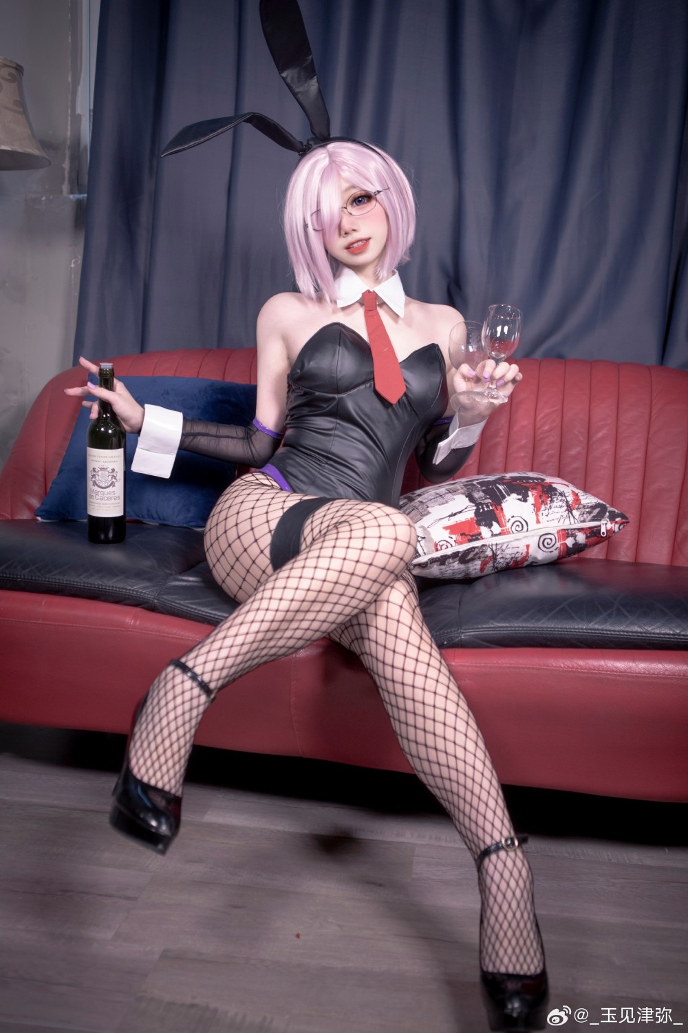 Cosplay Fate/GrandOrder 同人兔女郎-玛修·基列莱特@_玉见津弥_