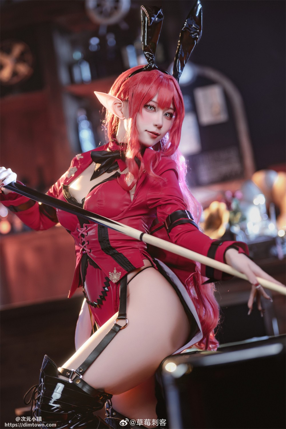 COSPLAY fgo 妖精骑士崔斯坦 兔女郎ver.@草莓刺客