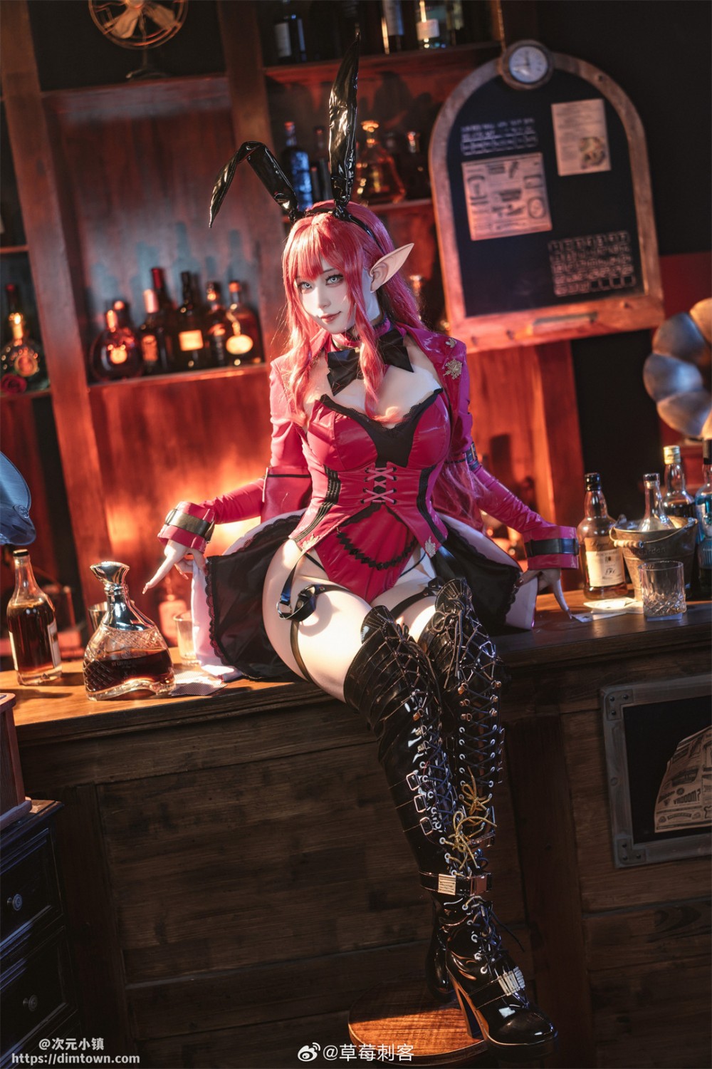 COSPLAY fgo 妖精骑士崔斯坦 兔女郎ver.@草莓刺客