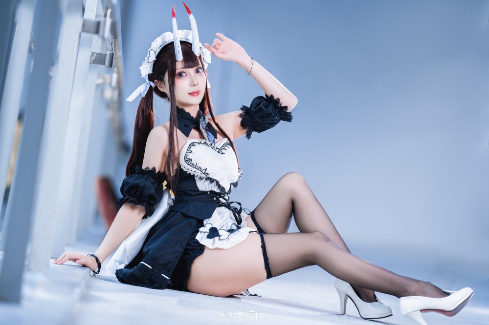 COSPLAY 碧蓝航线cos 能代女仆@思涼poi
