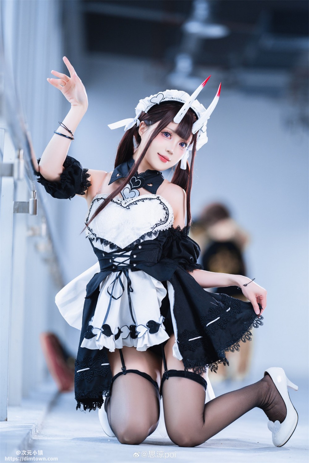 COSPLAY 碧蓝航线cos 能代女仆@思涼poi-阿呆日记