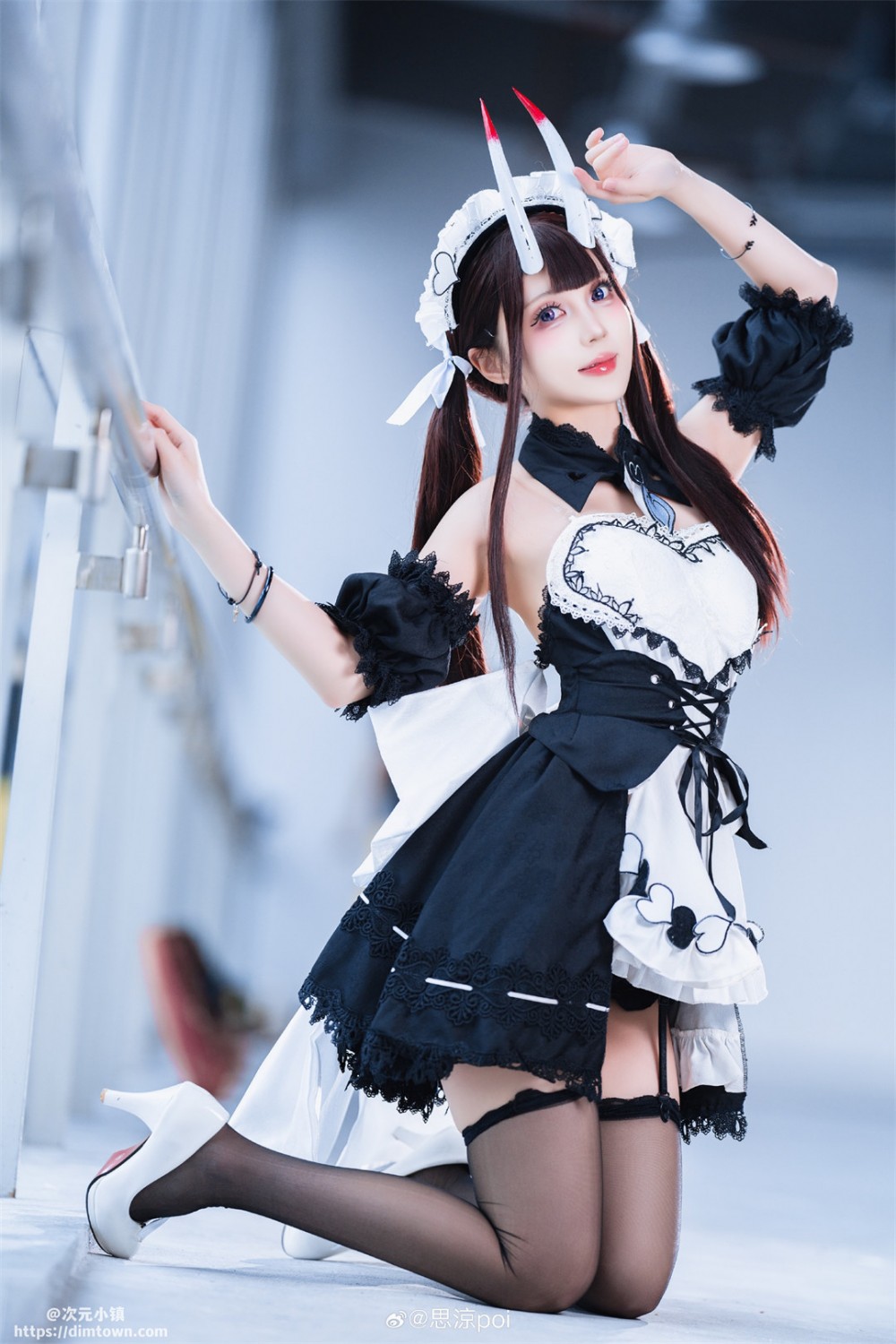 COSPLAY 碧蓝航线cos 能代女仆@思涼poi