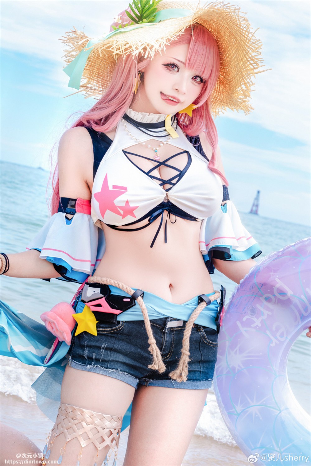 COSPLAY 战双帕弥什 和艾拉邂逅元气夏日@贤儿sherry-阿呆日记