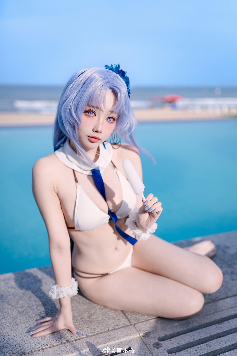 COSPLAY 阿尔萨斯和平时的感觉不太一样……？ 碧蓝航线 阿尔萨斯@宮本桜