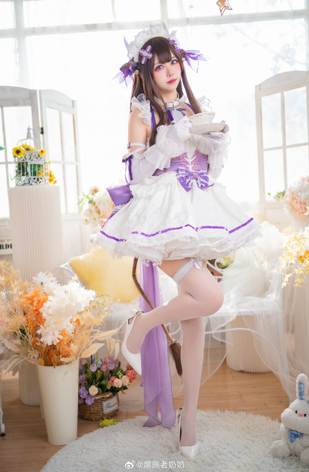 cosplay 是谁的小女仆，赶紧领回家  碧蓝航线 樫野牛牛同人女仆@腐熊老奶奶