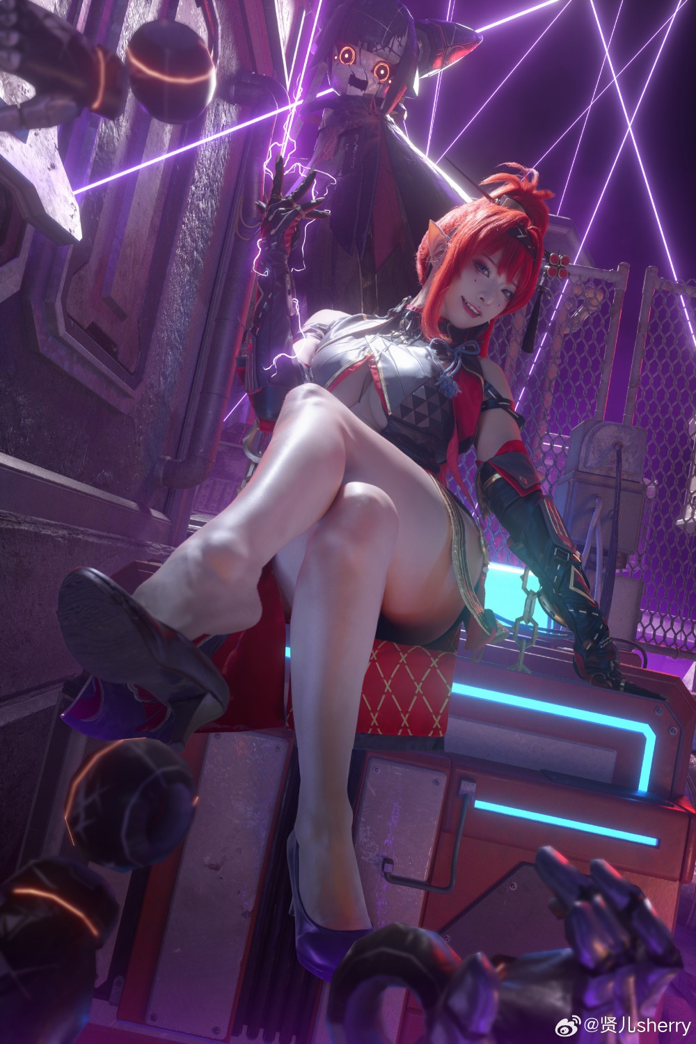 COSPLAY 吟霖，我的身份……嘘，可不能随便暴露哦  鸣潮 吟霖@贤儿sherry