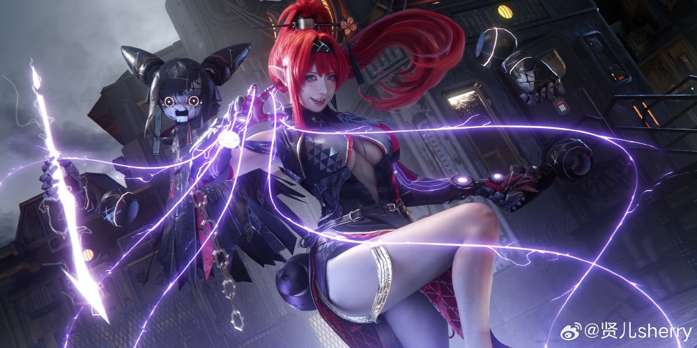 COSPLAY 吟霖，我的身份……嘘，可不能随便暴露哦  鸣潮 吟霖@贤儿sherry