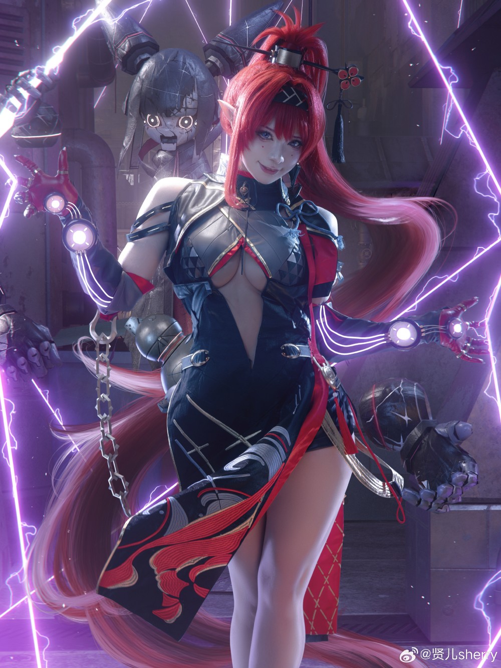 COSPLAY 吟霖，我的身份……嘘，可不能随便暴露哦  鸣潮 吟霖@贤儿sherry