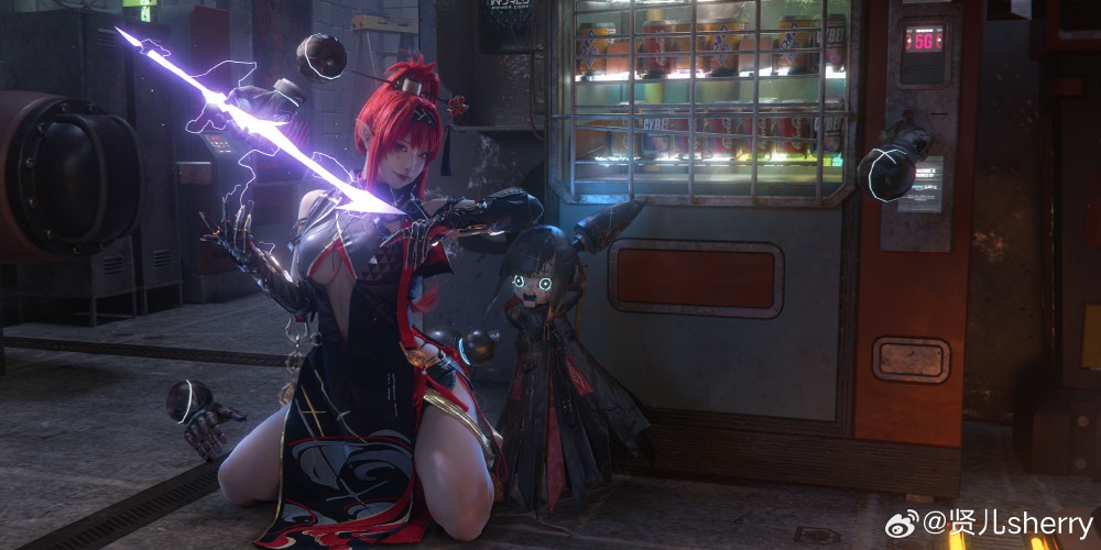 COSPLAY 吟霖，我的身份……嘘，可不能随便暴露哦  鸣潮 吟霖@贤儿sherry