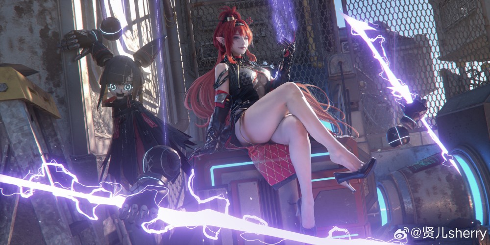 COSPLAY 吟霖，我的身份……嘘，可不能随便暴露哦  鸣潮 吟霖@贤儿sherry